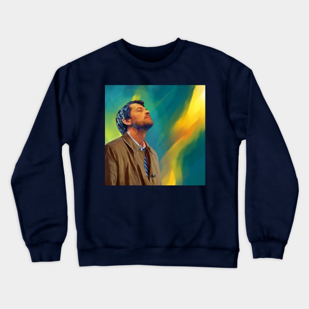 Castiel, Angel of the Lord Crewneck Sweatshirt by marv42